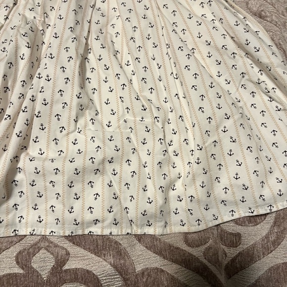 Jack Wills Women's Cream and Navy Dress - Size 6 - Picture 7 of 7